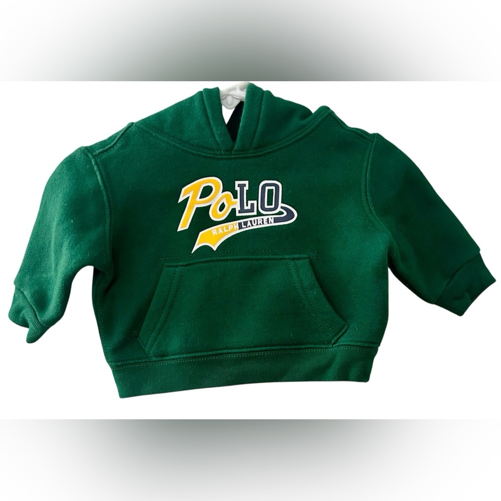 RALPH LAUREN POLO Infant Boys Graphic Hoodie Size 3 Months